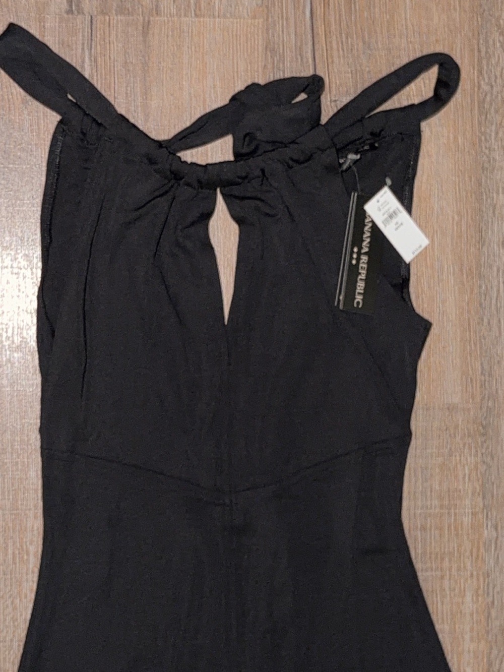 Banana Republic Black Maxi Dress with Front Keyhole